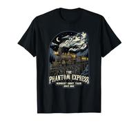The Phantom Express Midnight Ghost Terror V Treno Halloween Maglietta