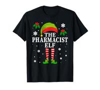 The Pharmacist Elf Christmas Matching Maglietta