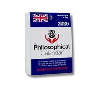 The Philosophical Calendar 2026, Il Calendario Filosofico in Inglese, Ricambio Formato A6 da 10x14 cm, Il Primo e L'Originale Calendario da Tavolo con 365 Giorni di Frasi Filosofiche