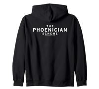 The Phoenician Scheme Minimalist Logo Felpa con Cappuccio