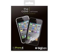 The Phone-Silicone-BLACK &case for iPhone 4 white
