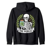 The Pickle Lover Cetriolo Salamoia Scheletro Divertente Decapaggio Felpa con Cappuccio