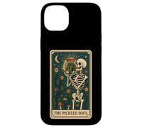 The Pickled Soul Funny Skeleton Pickle Jar Tarot Card Vibe Custodia per iPhone 14 Plus
