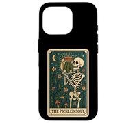 The Pickled Soul Funny Skeleton Pickle Jar Tarot Card Vibe Custodia per iPhone 16 Pro