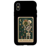 The Pickled Soul Funny Skeleton Pickle Jar Tarot Card Vibe Custodia per iPhone X/XS