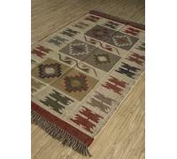 THE PIKKU INTERNATIONAL - Tappeto fatto a mano in misto lana e iuta - Tappeto in fibra naturale, stile boho, per la decorazione della casa, 60 x 300 cm