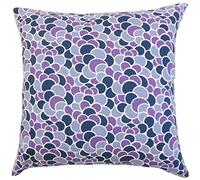 The Pillow Collection Copricuscino Geometrico Giglio, Cotone, Viola, 34825 x 34825 x 12185 cm