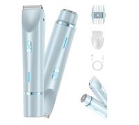 The Pink Galaxy Shaver, ink Galaxy Electric Razor, Dual Headed Comfort 2 In 1 Electric Lady Shaver, Bikini Trimmer For Women, lectric Razors For Women, Waterproof Wet & Dry Use (Blue)