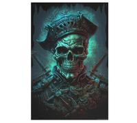 The Pirate Skull Puzzle Games for Adults E Bambini - for Creativity And Mindfulness - Challenging Jigsaw Puzzles 1000 Pezzi for Family （78×53cm）