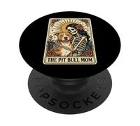 The Pit Bull Mom Tarot Card PopSockets PopGrip Adesivo