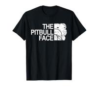 The Pitbull Face Funny Dog Pitbull T-shirt Maglietta