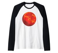 The Planet Mars Space Nerd e Science Geek Explorer Design Maglia con Maniche Raglan