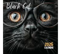 The Playful Black Cat 2026 Calendar: Whimsical Kitty Expressions for Home or Office