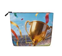 The Point of Palm Print Elegante trousse per trucchi da donna, per uso quotidiano, viaggi e viaggi d'affari, Nastro trofeo, taglia unica