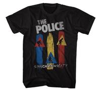 The Police Mens T-Shirt New Synchronicity Tour in Sizes SM - 5XL Black Cotton XL BlackXXX-Large