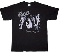 The Police Regatta De Blanc Rock Sting The Cars Men At Work Unisex 100% Cotton Short-Sleeve T-Shirts Black XL