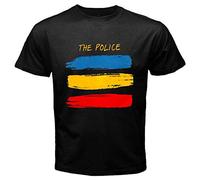 The Police Synchronicity Rock Unisex 100% Cotton Short-Sleeve T-Shirts Black L