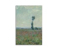 The Poppy Field Painting Claude Monet Famous Monet Art Vintage Landscape Wall Art Instant Vintage Decor Spring Decor Canvas Wall Art per la decorazione della stanza Poster pittura decorativa su tela