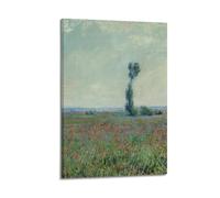 The Poppy Field Painting Claude Monet Famous Monet Art Vintage Landscape Wall Art Instant Vintage Decor Spring Decor Canvas Wall Art per la decorazione della stanza Poster pittura decorativa su tela