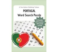 The PORTUGAL Word Search Puzzle Book: Immerse yourself in this engaging puzzle featuring 21 captivating word searches, each containing 15 unique words related to Portugal.