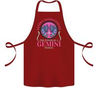 The Potenza di Un Gemini Donna Stella Insegna Cotone Grembiule 100% Biologico