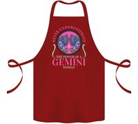 The Potenza di Un Gemini Donna Stella Insegna Cotone Grembiule 100% Biologico