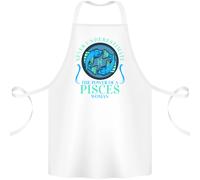 The Potenza di Un Pisces Donna Stella Insegna Cotone Grembiule 100% Biologico