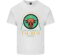 The Power Of A Taurus Donna Stella Segno T-Shirt Ragazzi Ragazze