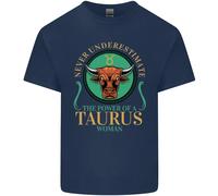 The Power Of A Taurus Donna Stella Segno T-Shirt Ragazzi Ragazze