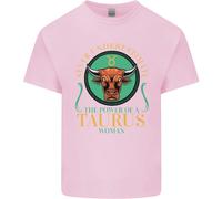 The Power Of A Taurus Donna Stella Segno T-Shirt Ragazzi Ragazze