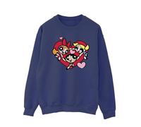 The Powerpuff Girls Felpa Tenendo per le Mani il Cuore Uomo (BI54936)