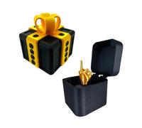 The Prank Box - Esilarante Sfida Con Sorpresa A Forma Di Dito Medio, Scatole Regalo Fastidiose Stampate in 3D, Decorazioni Per Halloween E Natale Da Tavolo (I)