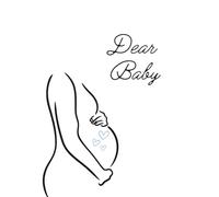 The Pregnancy Journal (Boy): 100 lined pages, the back cover is decorated with blue polka dots