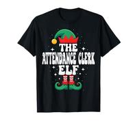 The Presendance Clerk Elf Funny Christmas Matching Family Maglietta
