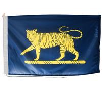 The Prince of Wales Royal Regiment Tiger British Army Flag with Rope & Toggle