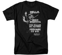 The Princess Bride Retro My Name Is Inigo Montoya Unisex 100% Cotton Short-Sleeve T-Shirts Black M