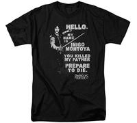The Princess Bride Retro t-Shirt My Name is Inigo Montoya Graphic Tee PB125 Black