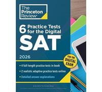 The Princeton Review 6 Practice Tests for the Digital SAT, 2026 (Tascabile)