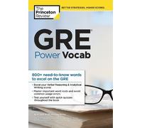 The Princeton Review GRE Power Vocab (Tascabile)