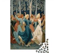 The Principessa Dances Gracefully in The Silver Tree Forest|| Puzzle Divertenti Per Tutta La Famiglia 38x26cm/1000pcs Adulti