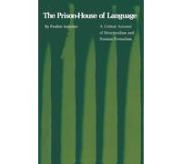Fredric Jameson The Prison-House of Language (Tascabile)