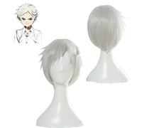 The Promised Neverland Norman Cosplay Parrucca Anime Yakusoku No Neverland Parrucca Cosplay Bianco Argenteo 22194 Norman Cosplay