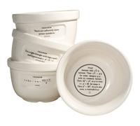 The Proof Is In The Pudding Bowls - Set of Four Math Proof Joke - Cera