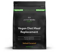 THE PROTEIN WORKS Frullato Sostitutivo Dei Pasti Dietetico Vegano, Caramello Salato, 100% A Base Vegetale, Vitamine E Minerali Essenziali, Economico, Salutare E Rapido 2 kg