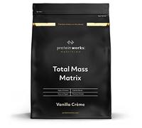 Matrix Massa Totale Mass Gainer | Frullato di Proteine in Polvere per Fare Massa | Alto Contenuto Calorie, Proteine, Carboidrati e TCM|THE PROTEIN WORKS | Crema alla Vaniglia | 2kg