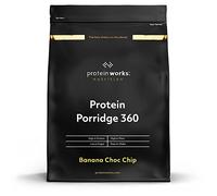 The Protein Works Porridge Proteico 360 | Basso Contenuto di Zuccheri, Ricco di Fibre, Vitamine E Minerali | Banana E Pepite di Cioccolato, 1 kg, 1000 unità