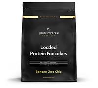 THE PROTEIN WORKS Preparato Per Pancake | Colazione Ad Alto Contenuto Proteico | Snack A Basso Contenuto Di Zucchero | Facile E Veloce Da Realizzare, Banana E Gocce Di Cioccolato