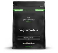 THE PROTEIN WORKS Proteine Vegane In Polvere - 100% A Base Vegetale E Naturale - Miscela Di Proteine Vegane - 33 Agitare - Crema Alla Vaniglia - 1 kg