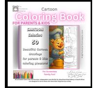 The Providence Initiative Cartoon Coloring Book for Parents & Kids: 50 Fun Family-Friendly Designs with Adorable Animals, Adventure Scenes & Wholesome Characters