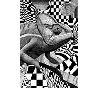 The Psychedelic Chameleon Dot Grid Notebook - Bold Symmetry for Visual Thinkers: A 200-Page Creative Journal with Dot Grid Pages and Hypnotic Cover Art